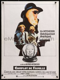 4y167 FAMILY PLOT French 16x21 1976 from the mind of devious Alfred Hitchcock, Karen Black, Bruce Dern!