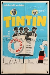 4y238 TINTIN ET LE MYSTERE DE LA TOISON D'OR French 16x24 1961 Talbot as Herge's Tintin, Tealdi art