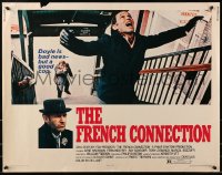 4y790 FRENCH CONNECTION 1/2sh 1971 Gene Hackman in movie chase climax, directed by William Friedkin
