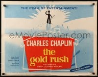 4y800 GOLD RUSH 1/2sh R1959 wonderful art of Charlie Chaplin walking into the sunset, classic!