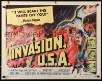 4y818 INVASION U.S.A. 1/2sh 1952 New York topples, San Francisco in flames, Boulder Dam destroyed!