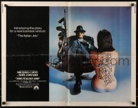 4y822 ITALIAN JOB 1/2sh 1969 Michael Caine crime classic, image of map on sexy girl's naked back!