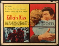 4y832 KILLER'S KISS 1/2sh 1955 early Stanley Kubrick noir set in New York's Clip Joint Jungle!