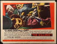 4y833 KILLING 1/2sh 1956 Stanley Kubrick & Jim Thompson, classic dead bodies close up image!