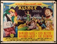 4y835 KISMET style B 1/2sh 1956 Howard Keel, Ann Blyth, ecstasy of song, spectacle & love!
