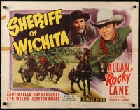 4y927 SHERIFF OF WICHITA style B 1/2sh 1949 cool images of Sheriff Allan Rocky Lane w/stallion Black Jack!