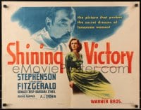 4y929 SHINING VICTORY style B 1/2sh 1941 Geraldine Fitzgerald, James Stephenson, from A.J. Cronin play!