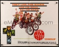 4y988 WILD REBELS 1/2sh 1967 savage bad bikers who live, love, & kill for kicks!
