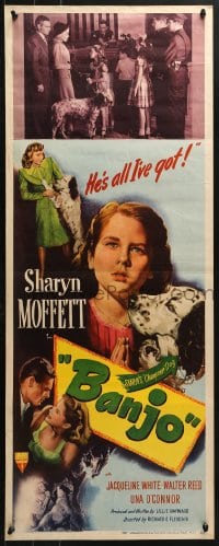 4y462 BANJO insert 1947 adorable Sharyn Moffett & her beloved dog against the world!