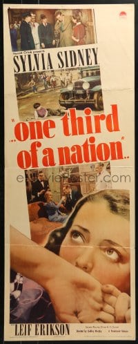 4y613 ONE THIRD OF A NATION insert 1939 close-up image of pretty Sylvia Sidney, ultra-rare!