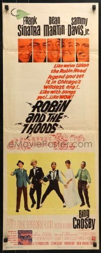 4y637 ROBIN & THE 7 HOODS insert 1964 Sinatra, Dean Martin, Sammy Davis Jr, Bing Crosby, Rat Pack
