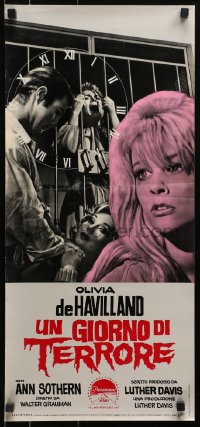 4y093 LADY IN A CAGE Italian locandina 1964 Olivia de Havilland, it is not for the weak or for the strong!