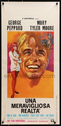 4y124 WHAT'S SO BAD ABOUT FEELING GOOD Italian locandina 1968 art of Peppard & Mary Tyler Moore!