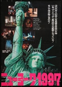 4y295 ESCAPE FROM NEW YORK Japanese 1981 John Carpenter, cool images and Statue of Liberty!