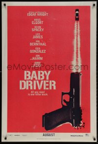 4z537 BABY DRIVER teaser DS 1sh 2017 Ansel Elgort in the title role, Spacey, James, Jon Bernthal!
