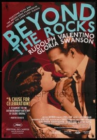 4z558 BEYOND THE ROCKS 1sh R2005 great close up of Rudolph Valentino & sexy Gloria Swanson!