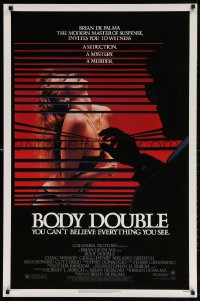 4z575 BODY DOUBLE 1sh 1985 Brian De Palma, Melanie Griffith, voyeur watches sexy woman!