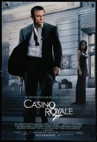 4z591 CASINO ROYALE advance DS 1sh 2006 Daniel Craig as James Bond & sexy Eva Green!