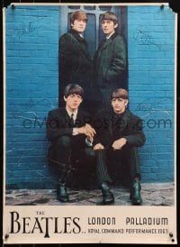4z131 BEATLES 21x29 English commercial poster 1964 John, Paul, George & Ringo, London Palladium!