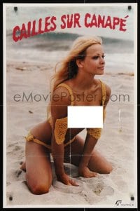 4z135 BUSTIN' LOOSE 23x35 commercial poster 1978 sexy woman on the beach, sweet cravings!