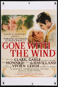 4z146 GONE WITH THE WIND 24x36 commercial poster 1994 Clark Gable, Vivien Leigh, Leslie Howard!