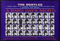 4z087 HARD DAY'S NIGHT 27x39 English REPRO poster 1987 The Beatles, rock & roll classic!