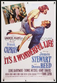 4z150 IT'S A WONDERFUL LIFE 27x40 commercial poster 1996 James Stewart, Donna Reed, Barrymore, Capra