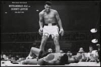 4z160 MUHAMMAD ALI VS. SONNY LISTON 24x34 English commercial poster 2000s classic boxing image!