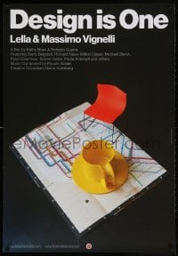 4z628 DESIGN IS ONE 1sh 2012 Barry Bergdoll, Milton Glaser, cool modern art by Massimo Vingelli!