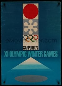 4z003 1972 WINTER OLYMPICS Japanese 1972 Kamekura Yusaku & Takashi Kono art for the Sapporo games!