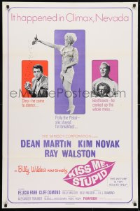 4z749 KISS ME, STUPID 1sh 1965 directed by Billy Wilder, Kim Novak, Dean Martin, Ray Walston!
