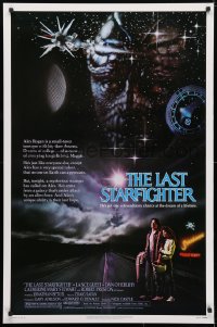 4z754 LAST STARFIGHTER 1sh 1984 Catherine Mary Stewart & Lance Guest as video game pilot!