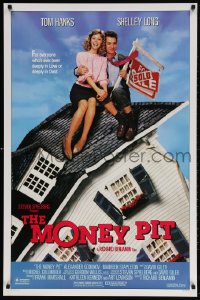 4z786 MONEY PIT 1sh 1986 Steven Spielberg, Tom Hanks & Shelley Long are deeply in love & debt!