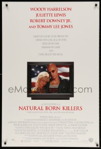 4z798 NATURAL BORN KILLERS DS 1sh 1994 Oliver Stone, Woody Harrelson & Juliette Lewis on TV!