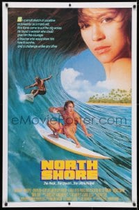4z803 NORTH SHORE 1sh 1987 great Hawaiian surfing image + close up of sexy Nia Peeples!
