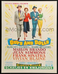 4z086 GUYS & DOLLS 15x20 REPRO poster 1990s Marlon Brando, Jean Simmons, Sinatra & Blaine!
