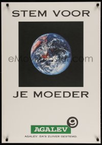 4z286 AGALEV 23x33 Belgian special poster 1994 completely different art of earth!