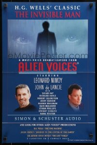 4z290 ALIEN VOICES 16x24 special poster 1990s Leonard Nimoy and John de Lancie, The Invisible Man!
