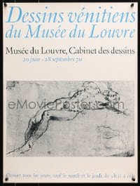 4z095 DESSINS VENITIENS DU MUSEE DU LOUVRE 18x24 French museum/art exhibition 1970 classic art!