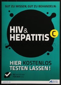 4z316 DEUTSCHE AIDS-HILFE & Hepatitis C style 17x23 German special poster 2000s HIV/AIDS!