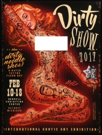 4z327 DIRTY SHOW 2017 18x24 special poster 2017 tattooed Marilyn Monroe by Mitch O'Connell!