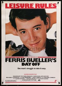 4z339 FERRIS BUELLER'S DAY OFF 17x24 special poster 1986 Matthew Broderick in John Hughes teen classic!