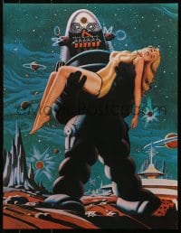 4z342 FORBIDDEN PLANET schematic 2-sided 17x22 special poster 1970s Robbie The Robot, Anne Francis!