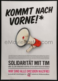 4z376 KOMMT NACH VORNE 17x23 German special poster 2013 prevention of Nazi demonstrations!