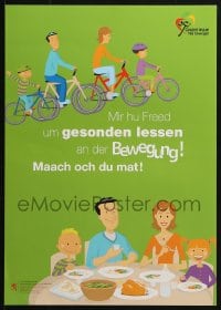 4z390 MIR HU FREED UM GESONDEN LESSEN AN DER BEWEGUNG 12x17 Luxembourg special poster 2000s cool!