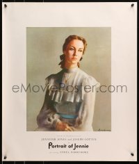 4z417 PORTRAIT OF JENNIE 22x26 special poster 1949 Brackman art of beautiful ghost Jennifer Jones!