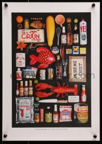 4z113 RESTAURANT BAR PEPPAR 12x17 Swedish advertising poster 1990s Cajun Country, lobster and more!