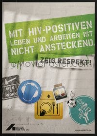 4z497 ZEIG RESPEKT 17x23 German special poster 2000s HIV/AIDS, different images!