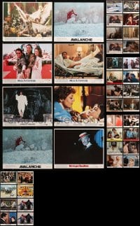 5a343 LOT OF 59 MINI LOBBY CARDS 1980s great scenes from a variety of different movies!
