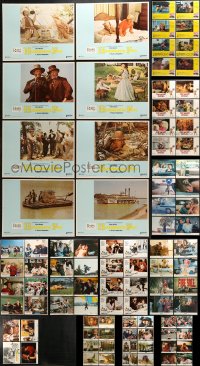 5a080 LOT OF 108 LOBBY CARDS 1970s-1980s mostly complete sets from a variety of different movies!